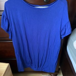 Blue blouse top